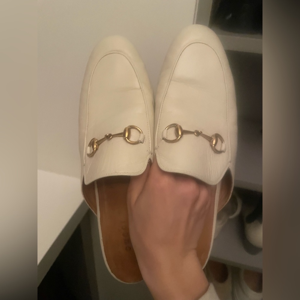 White Gucci Loafers